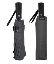 YDRY DANDY Automatycznie składany parasol ciemne czarne kropki - Parasole - 5