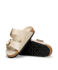 BIRKENSTOCK ARIZONA BIG BUCKLE  Sandały sk&oacute;rzane błyszcząca ostryga - Buty damskie - 4