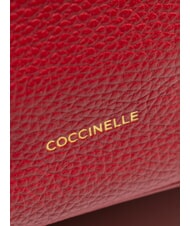 COCCINELLE JINNY Plecak sk&oacute;rzany sangria - Torby damskie - 3