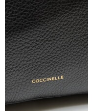 COCCINELLE JINNY Plecak sk&oacute;rzany Czarny - Torby damskie - 3