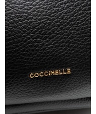 COCCINELLE CHARLOTTE Plecak sk&oacute;rzany Czarny - Torby damskie - 3