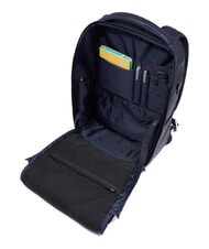 PIQUADRO CRONUS Plecak na laptopa 14" ze sk&oacute;ry niebieski - Plecaki na laptopa do pracy - 4
