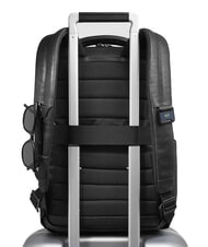 PIQUADRO CRONUS Plecak na laptopa 14" ze sk&oacute;ry Czarny - Plecaki na laptopa do pracy - 2