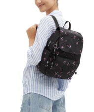 KIPLING CITY ZIP S Plecak wielokieszeniowy kwiat nocy - Torby damskie - 4