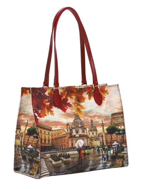 YESBAG L Torba na zakupy, torba na ramię Rzym pada deszcz - Torby damskie