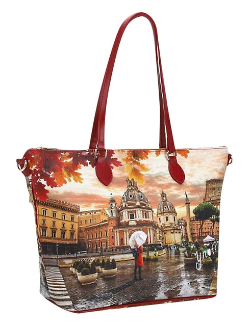 YESBAG L Torba na zakupy, torba na ramię Rzym pada deszcz - Torby damskie