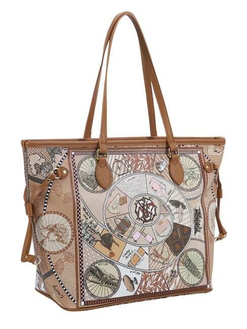 FASHIONOPOLY Torba na zakupy, torba na ramię piasek - Torby damskie