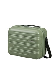 AMERICAN TOURISTER HIGH TURN Twarde etui kosmetyczne z paskiem na ramię matowy szałwiowy khaki - Kosmetyczka - 2