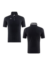 KAPPA LOGO Koszulka polo z kr&oacute;tkim rękawem czarno-biały - Polo męskie - 4