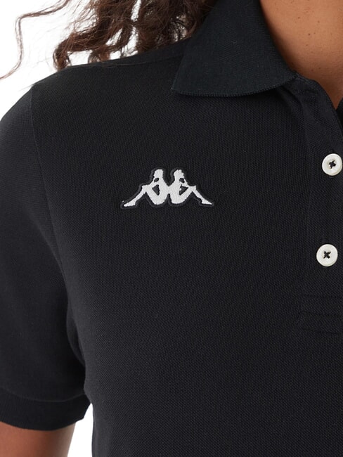 LOGO Koszulka polo z kr&oacute;tkim rękawem czarny - Polo damskie