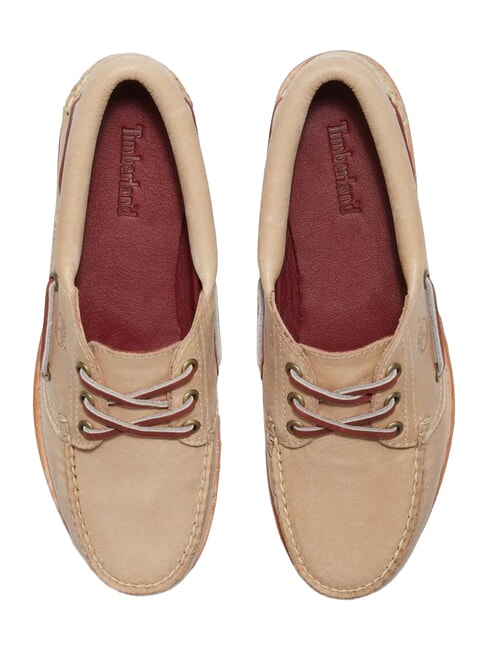 AUTHENTIC Buty ze sk&oacute;ry zamszowej średni beż - Buty damskie