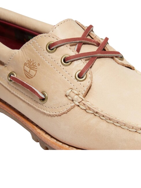 AUTHENTIC Buty ze sk&oacute;ry zamszowej średni beż - Buty damskie
