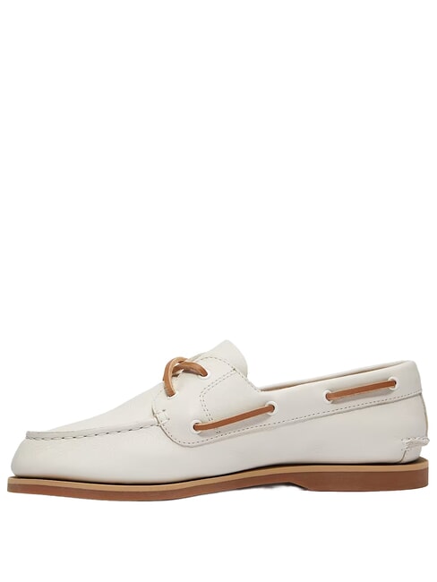 CLASSIC BOAT  Sk&oacute;rzane buty żeglarskie jasny beż - Buty damskie