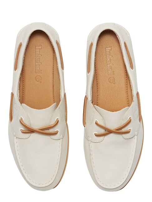 CLASSIC BOAT  Sk&oacute;rzane buty żeglarskie jasny beż - Buty damskie