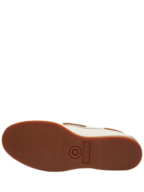 CLASSIC BOAT  Sk&oacute;rzane buty żeglarskie jasny beż - Buty damskie