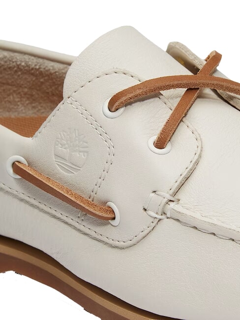 CLASSIC BOAT  Sk&oacute;rzane buty żeglarskie jasny beż - Buty damskie