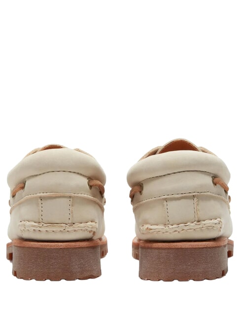 AUTHENTIC  Sk&oacute;rzane buty żeglarskie jasny beż - Buty męskie