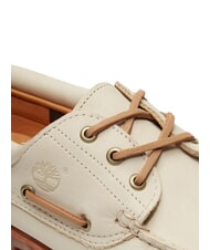 TIMBERLAND AUTHENTIC  Sk&oacute;rzane buty żeglarskie jasny beż - Buty męskie - 6