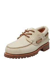 TIMBERLAND AUTHENTIC  Sk&oacute;rzane buty żeglarskie jasny beż - Buty męskie - 7