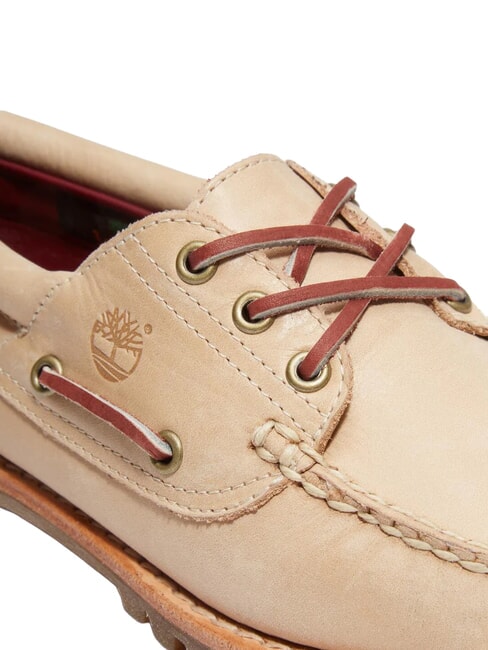AUTHENTIC Buty ze sk&oacute;ry zamszowej średni beż - Buty damskie