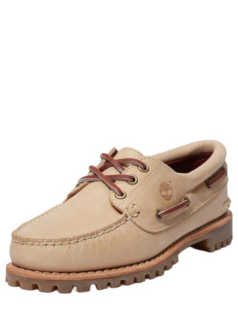 AUTHENTIC Buty ze sk&oacute;ry zamszowej średni beż - Buty damskie