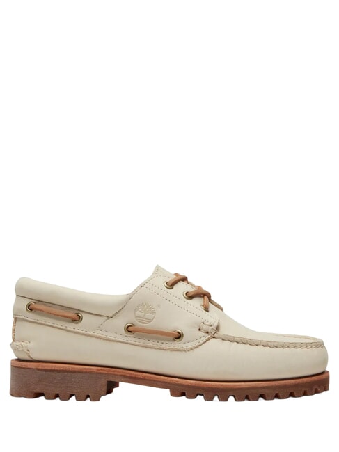 AUTHENTIC  Sk&oacute;rzane buty żeglarskie jasny beż - Buty męskie