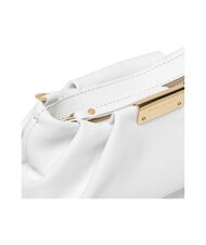 GIANNI CHIARINI PERLA Torebka kopert&oacute;wka ze sk&oacute;ry łańcuszkowej biały - Torby damskie - 4
