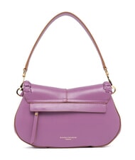 GIANNI CHIARINI HELENA ROUND Torba sk&oacute;rzana z klapką fioletowy w romby - Torby damskie - 3