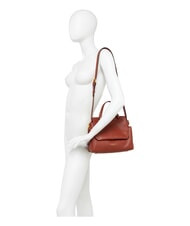 GIANNI CHIARINI OTTAVIA Torba sk&oacute;rzana wyprodukowana we Włoszech ceglasty - Torby damskie - 6