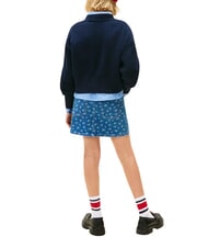 TOMMY HILFIGER TH Sweter dziewczęcy z okrągłym dekoltem pustynne niebo - Swetry dziecięce - 3