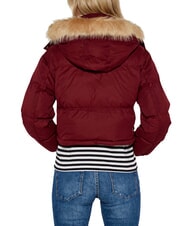 TOMMY HILFIGER TH JEANS Kr&oacute;tka kurtka puchowa głęboko czerwony - Kurtki puchowe damskie - 4