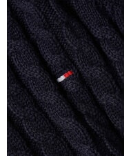 TOMMY HILFIGER TH Bawełniany sweter z okrągłym dekoltem pustynne niebo - Koszulki damskie - 5