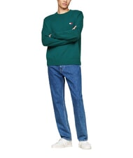 TOMMY HILFIGER TH JEANS  Sweter z okrągłym dekoltem głęboka woda morska - Koszulki męskie - 3