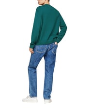 TOMMY HILFIGER TH JEANS  Sweter z okrągłym dekoltem głęboka woda morska - Koszulki męskie - 4