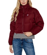 TOMMY HILFIGER TH JEANS Kr&oacute;tka kurtka puchowa głęboko czerwony - Kurtki puchowe damskie - 5