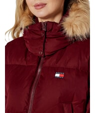 TOMMY HILFIGER TH JEANS Kr&oacute;tka kurtka puchowa głęboko czerwony - Kurtki puchowe damskie - 6