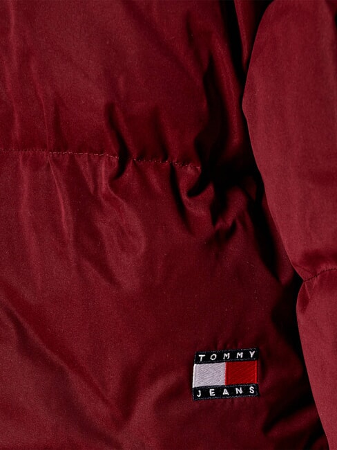 TH JEANS Kr&oacute;tka kurtka puchowa głęboko czerwony - Kurtki puchowe damskie