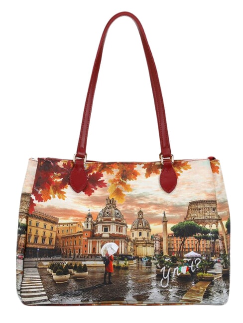 YESBAG Torba na ramię M Rzym pada deszcz - Torby damskie