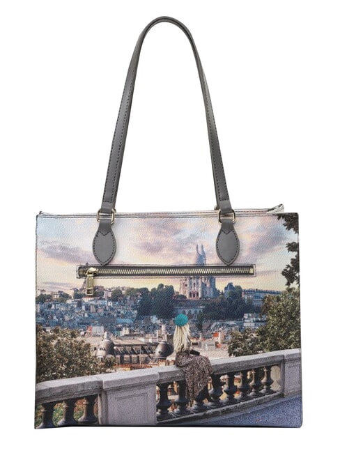 YESBAG L Torba na zakupy, torba na ramię Paryż/serce - Torby damskie