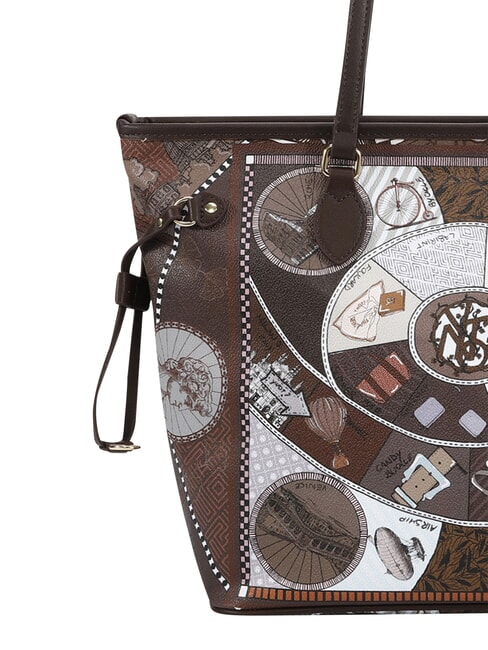 FASHIONOPOLY Torba na zakupy, torba na ramię czekolada - Torby damskie