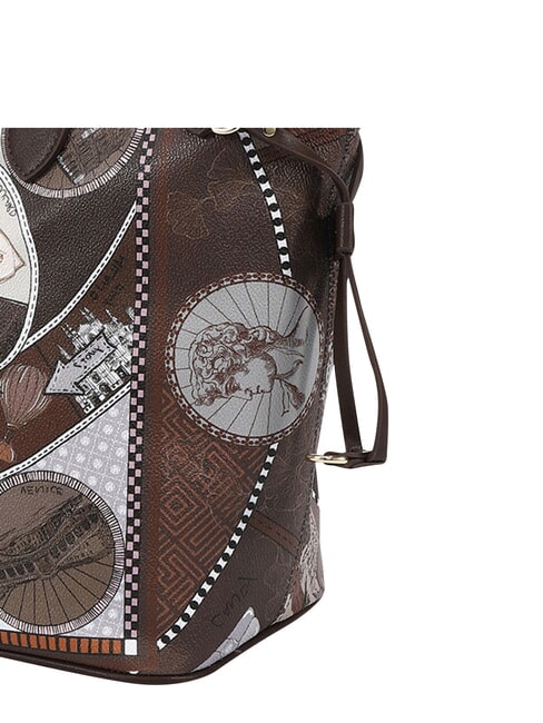FASHIONOPOLY Torba na zakupy, torba na ramię czekolada - Torby damskie