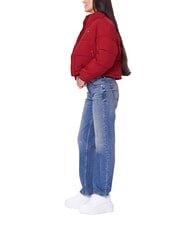 TOMMY HILFIGER TH JEANS Kr&oacute;tka kurtka puchowa regatowy czerwony - Kurtki puchowe damskie - 3