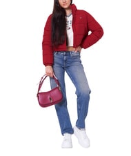TOMMY HILFIGER TH JEANS Kr&oacute;tka kurtka puchowa regatowy czerwony - Kurtki puchowe damskie - 4