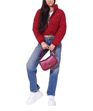 TOMMY HILFIGER TH JEANS Kr&oacute;tka kurtka puchowa regatowy czerwony - Kurtki puchowe damskie - 5