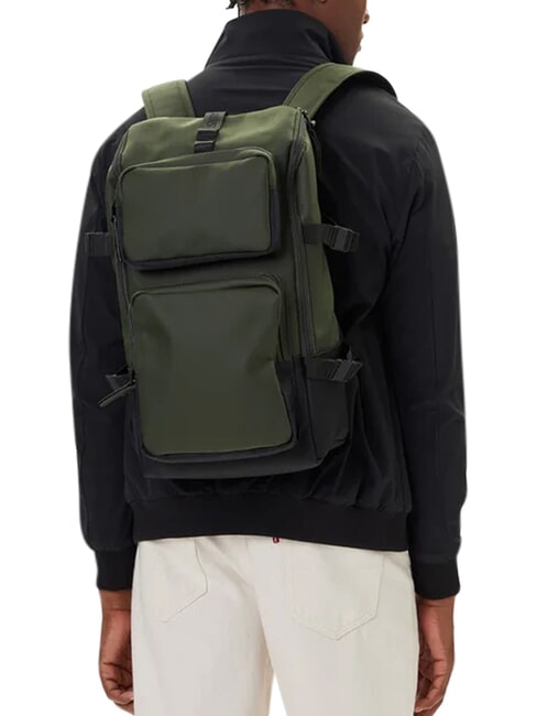 TRAIL CARGO BACKPACK Plecak na laptopa 13" zielony - Plecaki szkolne i rekreacyjne