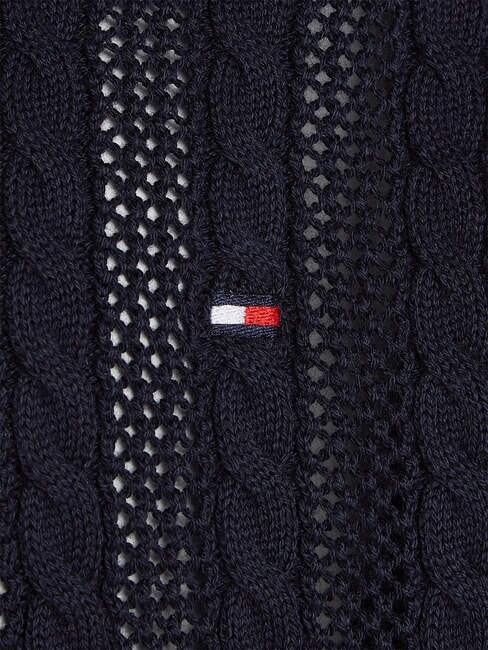 TH Sweter bawełniany z okrągłym dekoltem pustynne niebo - Swetry dziecięce