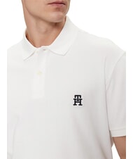 TOMMY HILFIGER TH Koszulka polo z kr&oacute;tkim rękawem biały - Polo męskie - 4