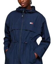 TOMMY HILFIGER TH JEANS Długa kurtka ciemna noc granatowa - Kurtki damskie - 4