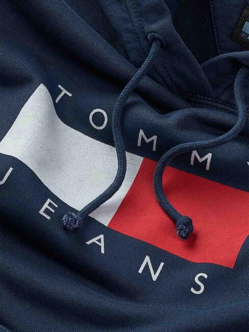 TH JEANS Bluza bawełniana ciemna noc granatowa - Bluzy damskie
