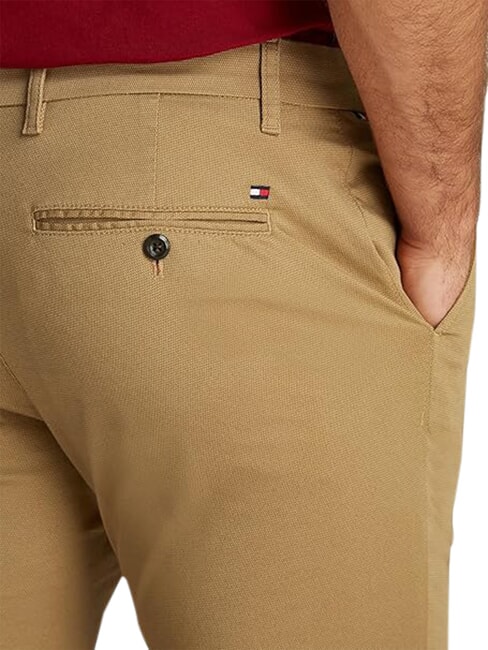 TH BLEECKER Spodnie chino klasyczny khaki - Spodnie męskie